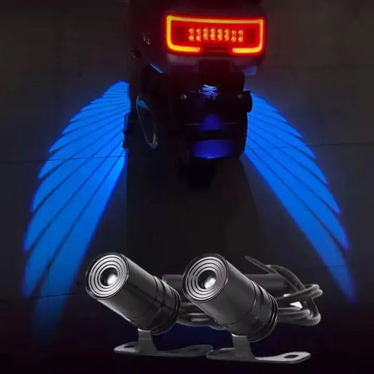 Lumières “Ailes d’Ange” moto – Sécurité & style nocturne