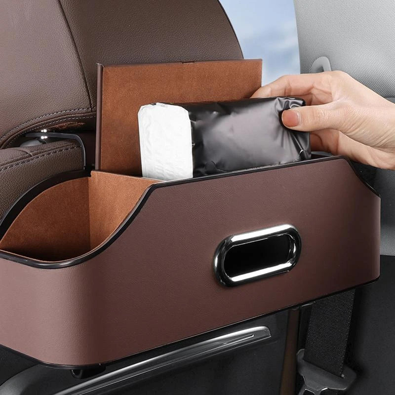 Organiseur multifonction arrière – Porte-gobelet, mouchoirs et téléphone