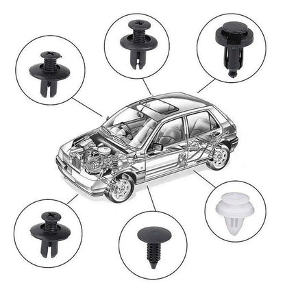 Kit 100 pièces – Clips de fixation automobile universels