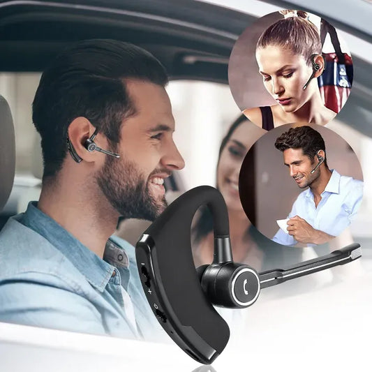 Écouteur Bluetooth V8S – Micro Long et Confort Tout Jour