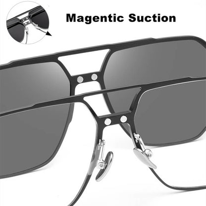 Lunettes Magnétiques 3-en-1 Polarisées – Vision Claire Jour & Nuit
