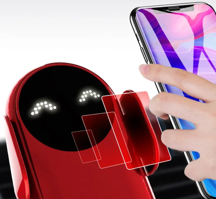 Support Auto Intelligent avec Chargeur Sans Fil - Rotation 360°
