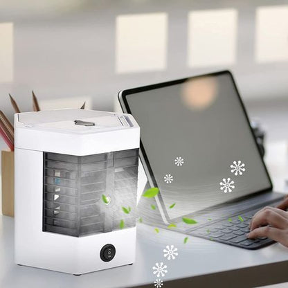 ❄️ Rafraîchisseur d'Air Portable 2-en-1 avec Brumisateur USB