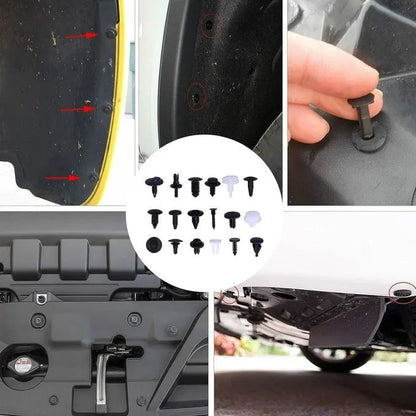 Kit 100 pièces – Clips de fixation automobile universels