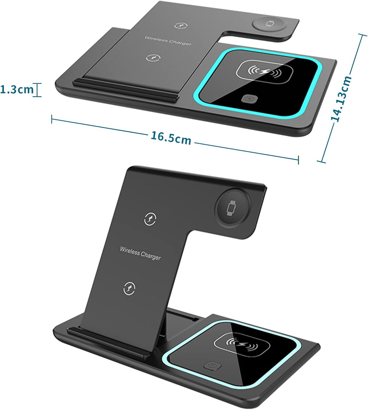 Chargeur Sans Fil Pliable 3-en-1