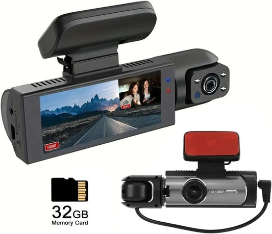 Double Caméra Auto 1080P – Multifonction