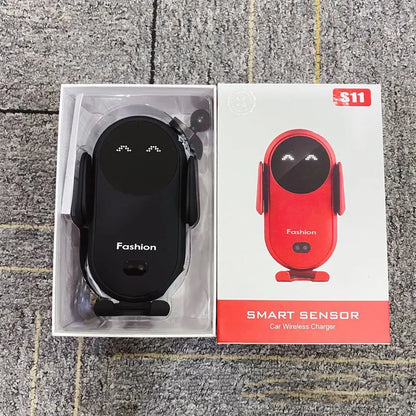 Support Auto Intelligent avec Chargeur Sans Fil - Rotation 360°