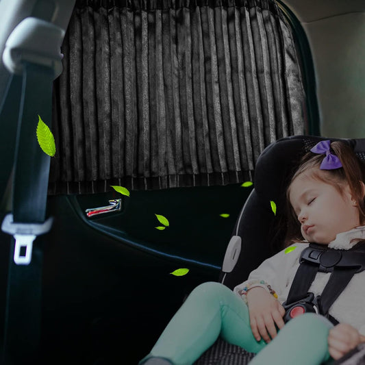4Pcs Rideaux Magnétiques pour Fenêtres de Voiture
