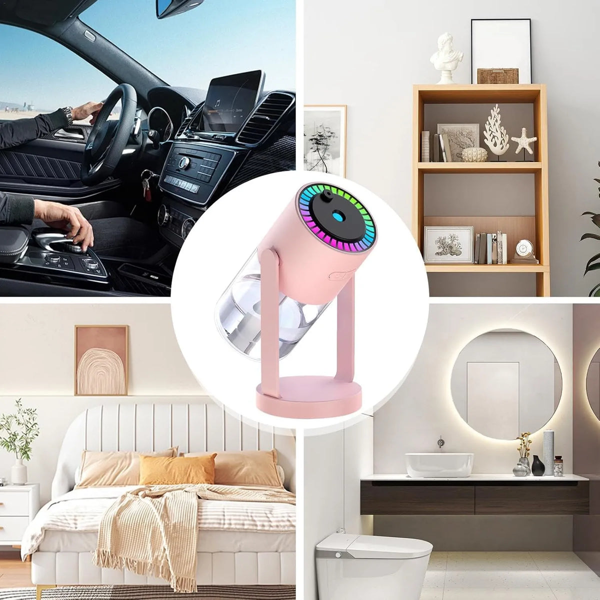 2-en-1 Diffuseur Parfum & Projection Ciel Étoilé au Plafond 🚗