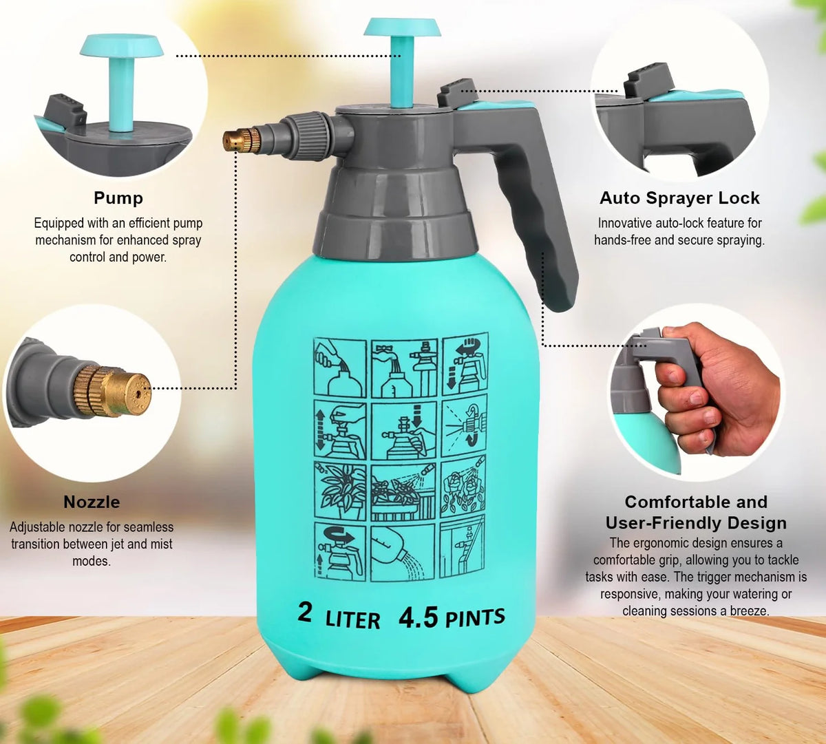Pulvérisateur Moussant Rapide et Efficace Blue