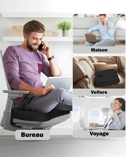 COUSSIN DE SIÈGE MÉDICAL ORTHOPÉDIQUE CONFORTABLE POUR VOITURE ET CHAISE