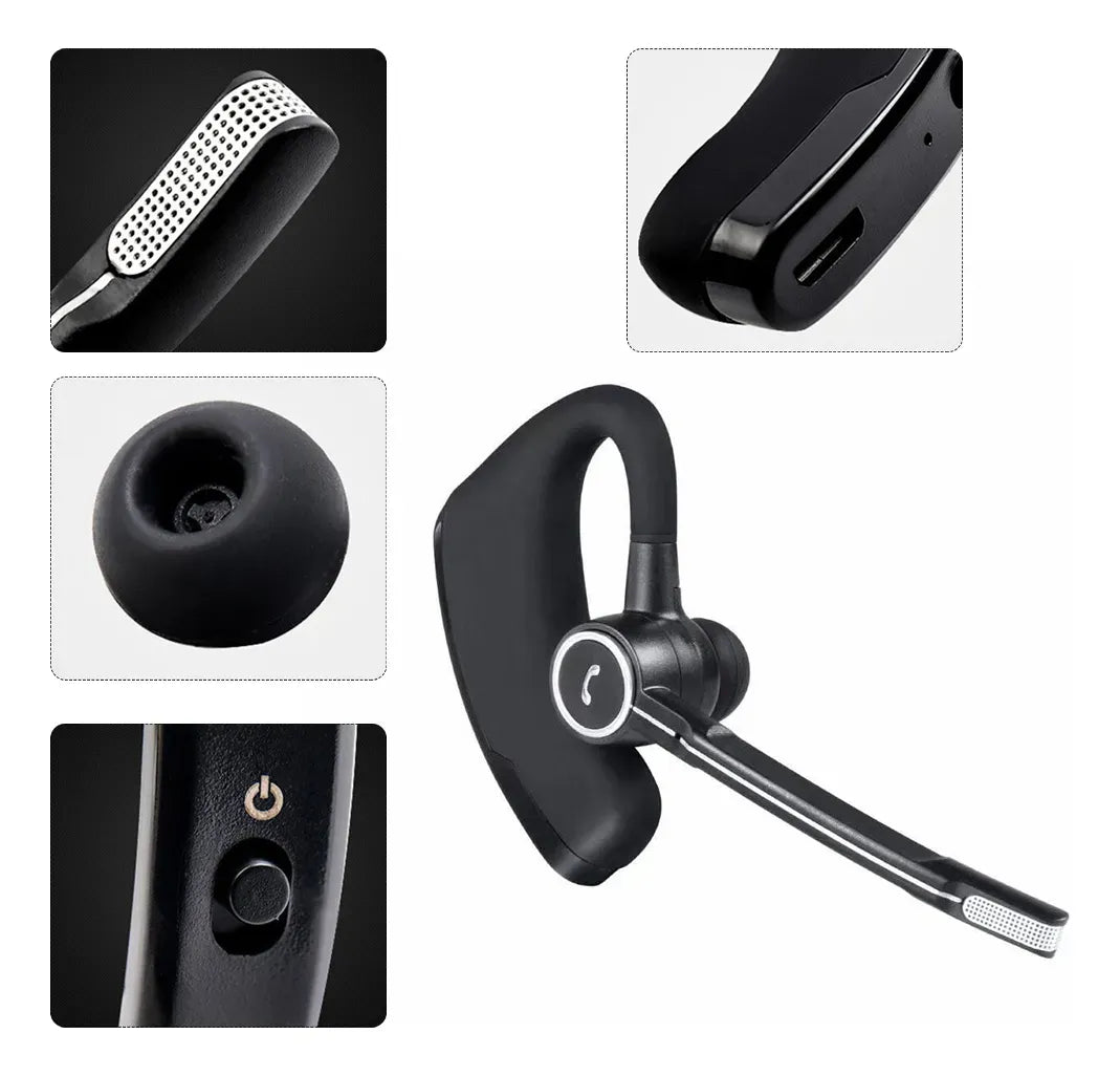 Écouteur Bluetooth V8S – Micro Long et Confort Tout Jour