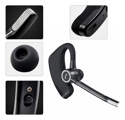 Écouteur Bluetooth V8S – Micro Long et Confort Tout Jour