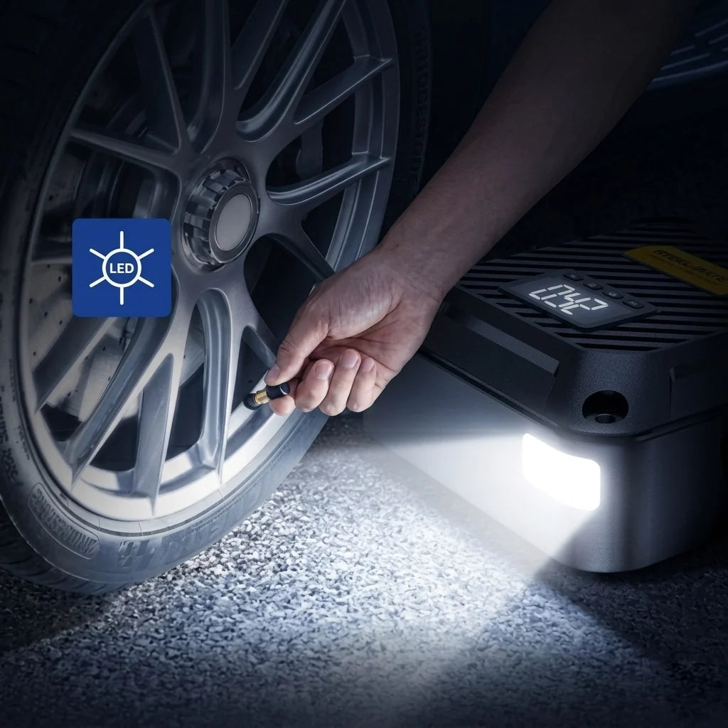 🚗 Compresseur d’Air Digital Portable – Gonflez vos pneus facilement