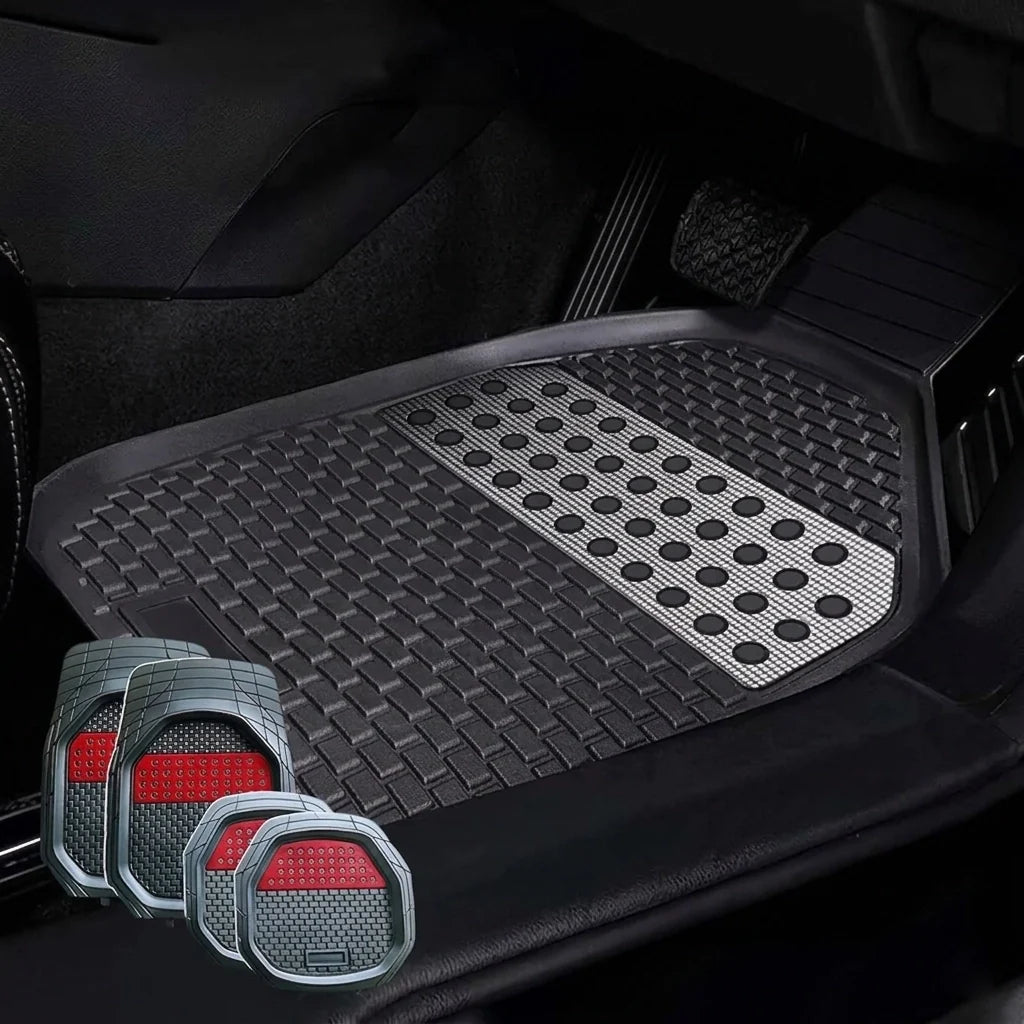 5(pcs) Tapis de sol 3D Protection totale, propreté durable et confort.