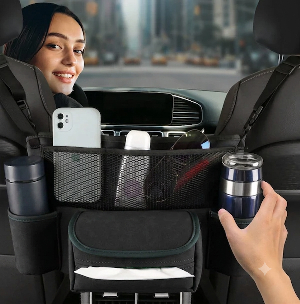 Rangement Suspendu Intelligent Entre Sièges de Voiture