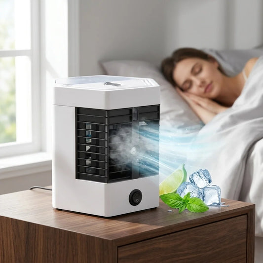 ❄️ Rafraîchisseur d'Air Portable 2-en-1 avec Brumisateur USB