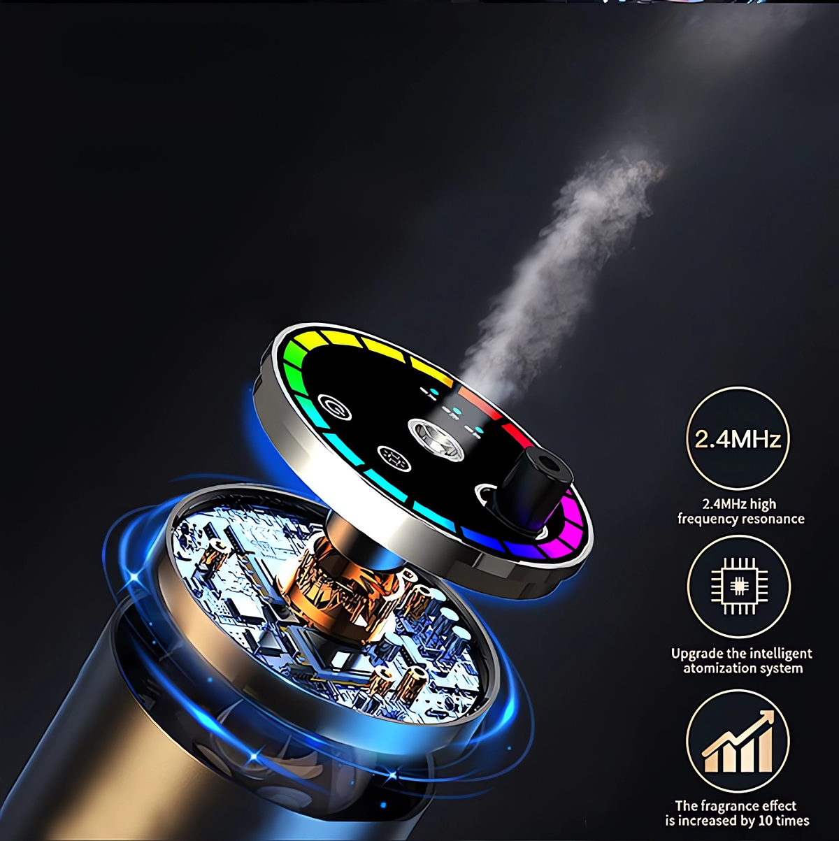 Diffuseur auto sans fil ambiance ciel étoilé 🌌✨