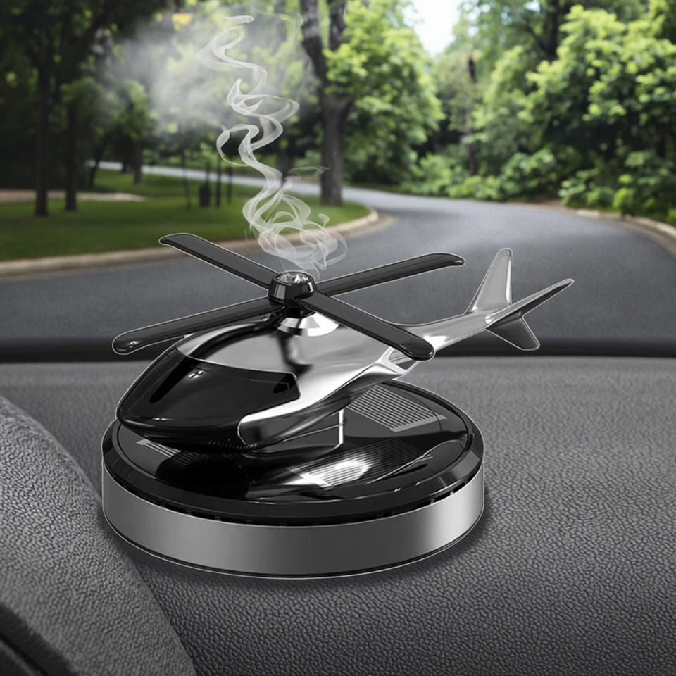 Hélicoptère parfumé solaire pour voiture