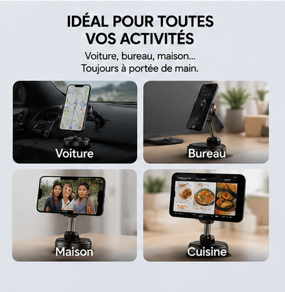 🧲 Support Magnétique à Ventouse K007