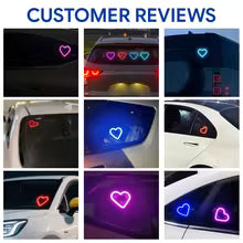 Lumière Cœur Luxueuse pour Voiture