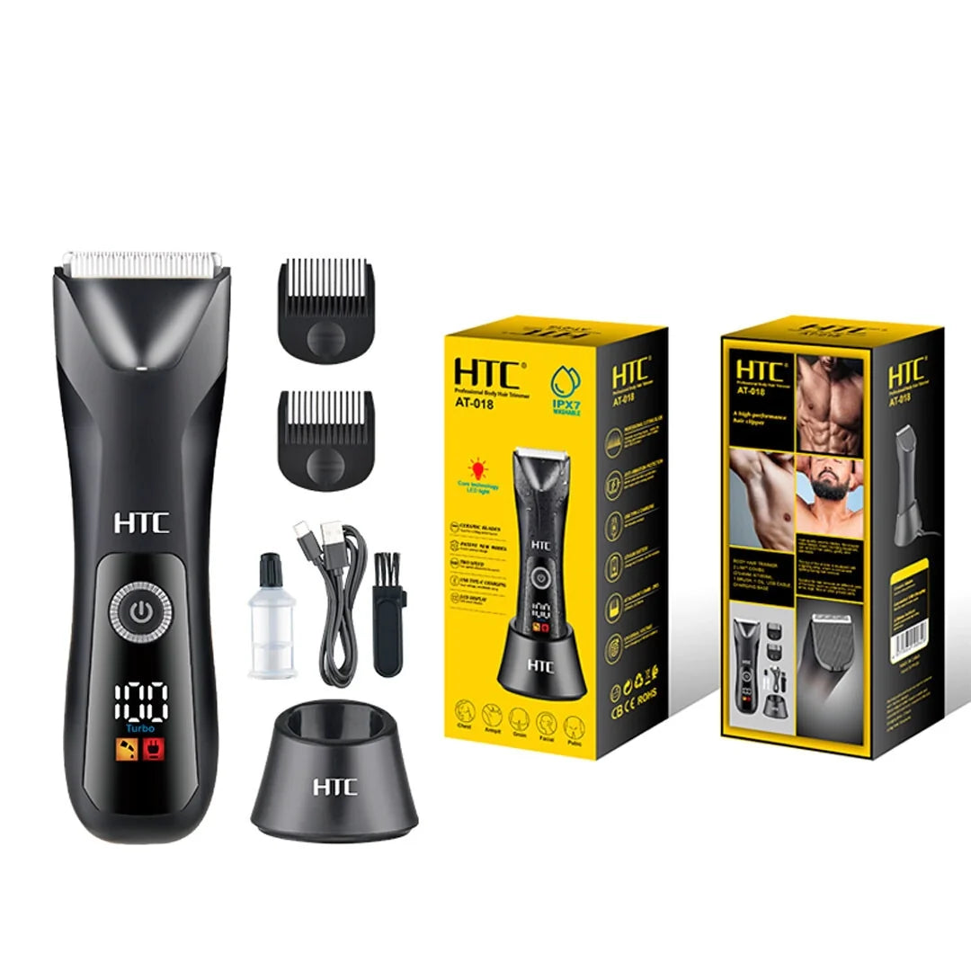 HTC AT-018 – Tondeuse Corps Rechargeable Pour Un Rasage Impeccable