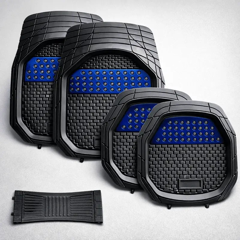 5(pcs) Tapis de sol 3D Protection totale, propreté durable et confort.