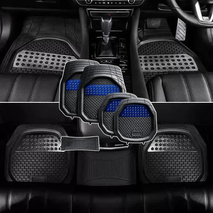 5(pcs) Tapis de sol 3D Protection totale, propreté durable et confort.