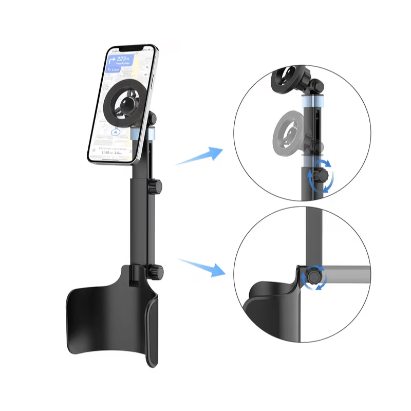 Support Intelligent Téléphone et Porte-Gobelet 2-en-1