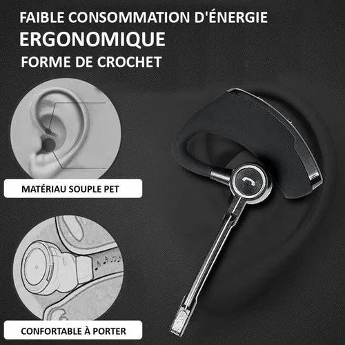 Écouteur Bluetooth V8S – Micro Long et Confort Tout Jour