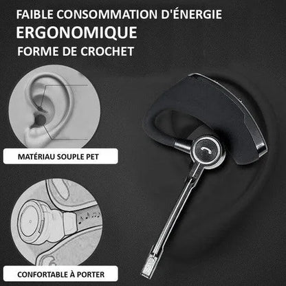 Écouteur Bluetooth V8S – Micro Long et Confort Tout Jour