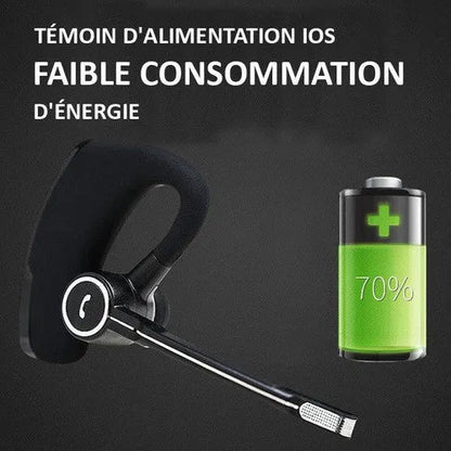 Écouteur Bluetooth V8S – Micro Long et Confort Tout Jour