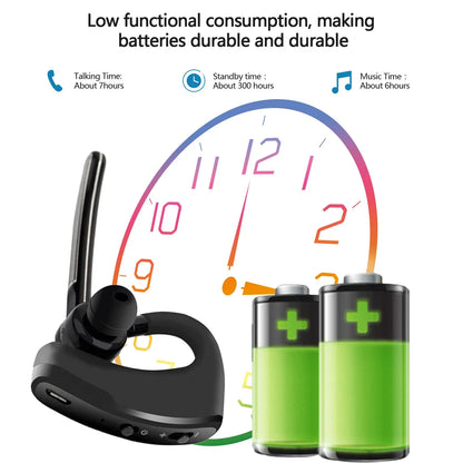Écouteur Bluetooth Professionnel – Micro Long et Confort Tout Jour