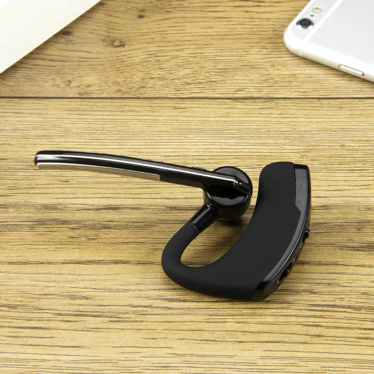 Écouteur Bluetooth Professionnel – Micro Long et Confort Tout Jour