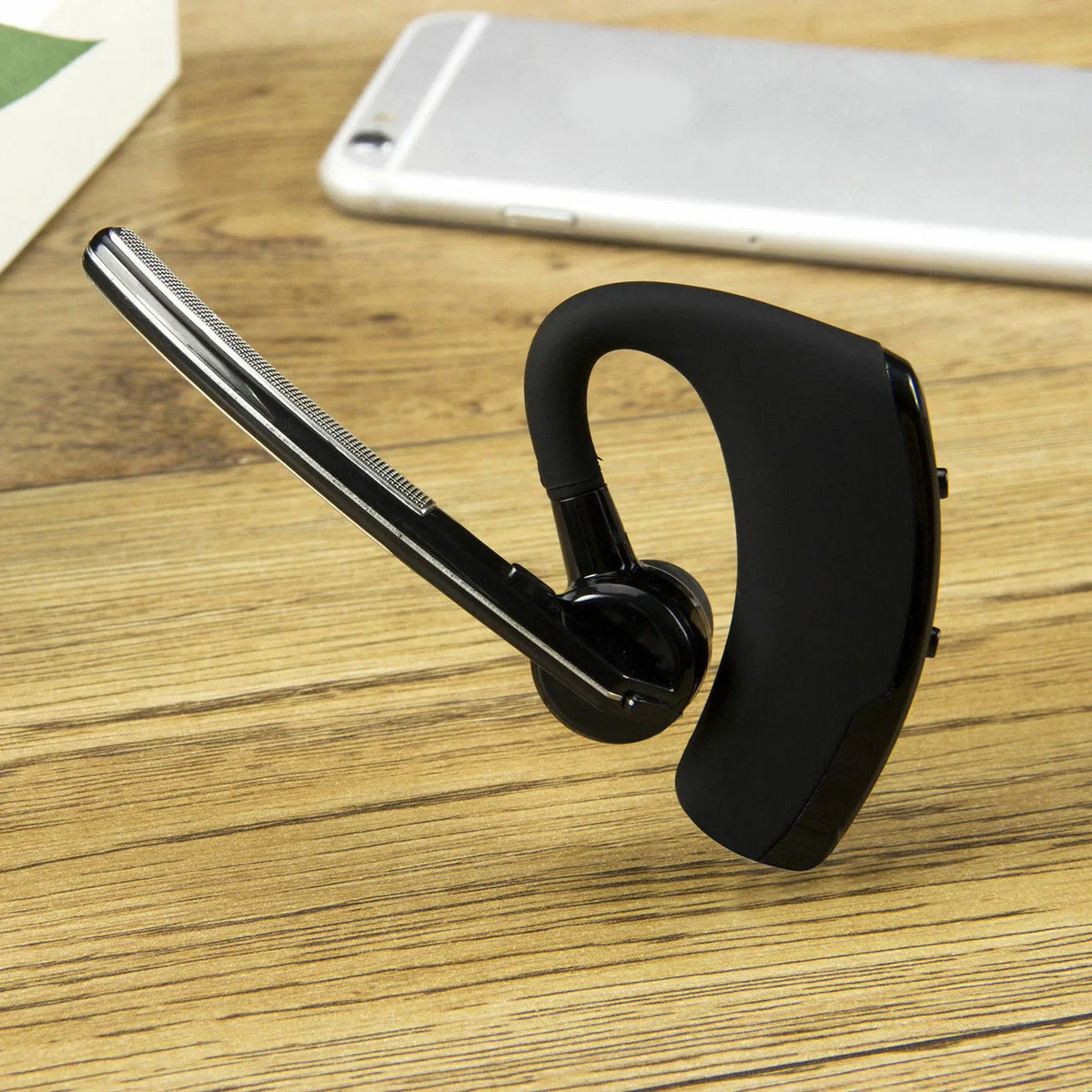 Écouteur Bluetooth Professionnel – Micro Long et Confort Tout Jour